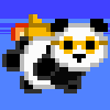 Retro Panda Lander